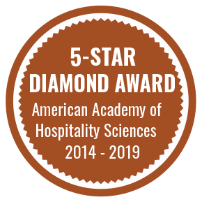 5-Star Diamond Award, American Academy of Hospitality Sciences 2014-2019
